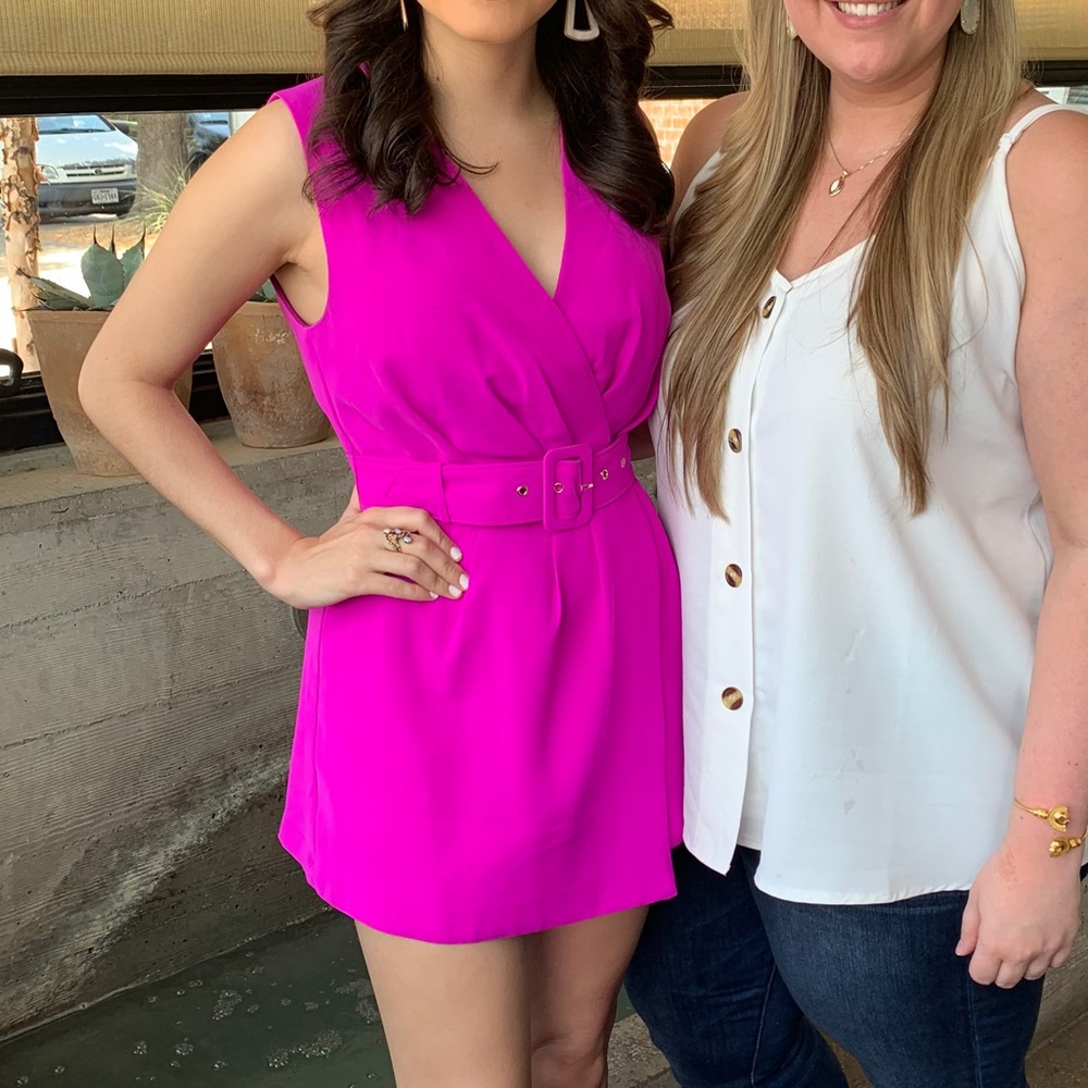 Orchid Belted Do+Be Romper